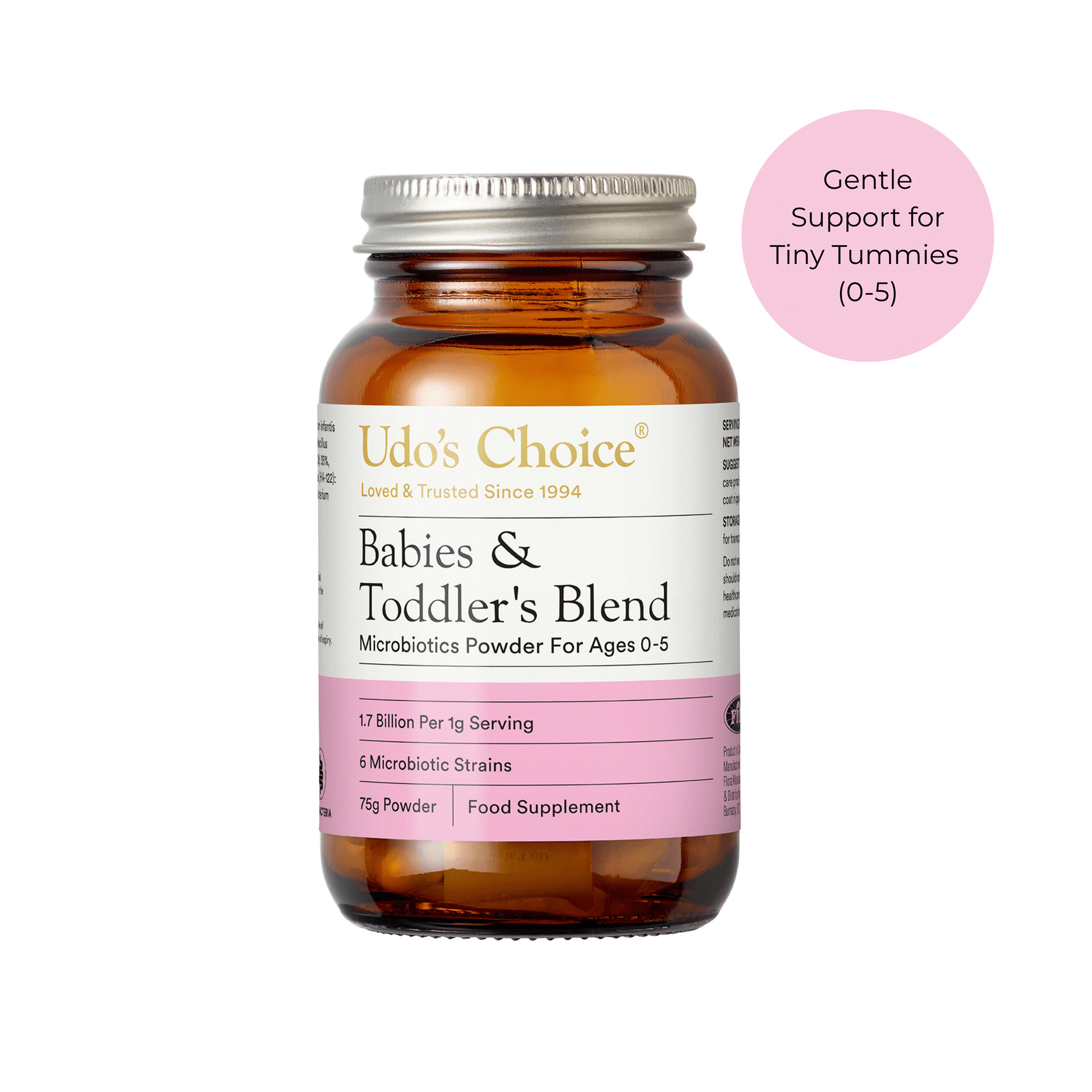 Udo's Choice Babies & Toddler's Blend Microbiotics | Probiotics for Kids (up to age 5)