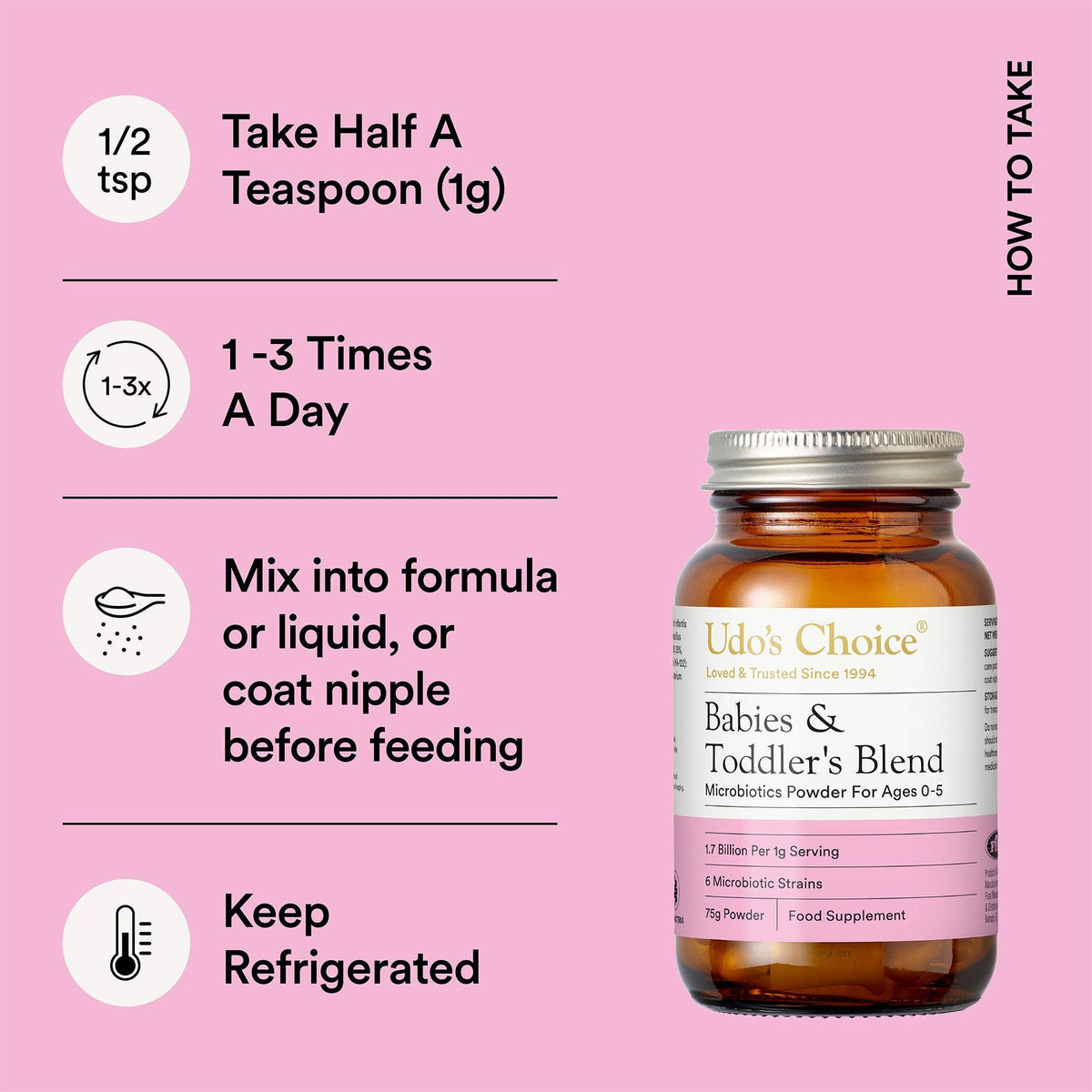 take 1/2 teaspoon 1-3 times daily